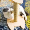 Cat Furniture Scratchers Scratch Sisal Scratching Post Toy for Kitten Climbing Board Jumping Tower with Ball 231128