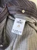 Arbeitskleider Damen-Hemd oder Rock-Set aus Seide und Wolle mit vertikalen Streifen, Damen-Laternenärmel, einreihiges Oberteil, hohe Taille, lockeres langes Jupe