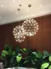 Chandelins Spark Ball Chandelier para Restaurant Mall Starry Sky Sky Clothing Shop Commercial Atrium Decoration Star Star