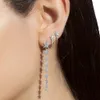 Boucle d'oreille étoile entière autour du fil d'oreille, Micro pavé étincelant Cz, clou étoile mignon pour filles et femmes, cadeau de noël 20215744765