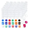 Drawing Painting Supplies 100 Strips 600 Pots Empty Paint Cup Clear Plastic Storage Containers Craft Supplies3 Ml 01 Oz 231127