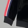 Designer-Jacke aus Nerz-Samt, High-Street-Sporthose, mit Buchstaben bedruckt, lässiger Sportanzug, Oberteil, Jacke 9777