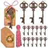 200 stks Kerst Flesopener Kerstman Sleutelopener Kerst Hanger Kerst Sleutelhanger Flessenopeners SN5325