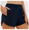 lululemens Shaping Yoga Multicolor Suelto Transpirable Secado Rápido Deportes Hotty Hot Shorts Ropa Interior de Mujer Pantalón de Bolsillo Falda