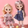 Dolls Mini bjd for Girls Birthday Gift Jointed Doll 16cm 112 Full Set Toys Age 3 to 10 Years 230427