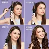 Curling Irons Kiss Automatic Hair Curler Ceramic Rotating Curling Iron Wand Instawave Hair Curlers Rollers Ionic Hair Crimper Styling Tools Q231129