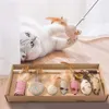 ألعاب 1 مجموعة ألعاب Cat Stick Funny Stick Cat for Functive Funny Cat Paw Toy Fluffy with Long Rod Rod Natural Feather Products Pet