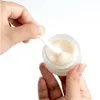 Frasco de vidro fosco Cuidados com a pele Creme para os olhos Recarregável Recipiente cosmético Maquiagem Âmbar Marrom Garrafas transparentes Pote com forros internos e I Vxko