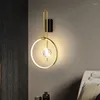 Vägglampor svart sconce sovrum lampor dekoration badrum fixturer vakthalsläsning ljusmonterad applikation väggmålning design