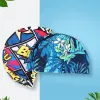 Nuova cuffia da nuoto turbante in nylon elastico uomo donna fiori stampati cuffia per capelli lunghi sport piscina cappello da bagno accessorio sportivo