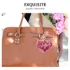 Porte-clés 8pcs Porte-clés esthétique en forme de coeur Charme moelleux pour sac à dos sac à main