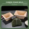 Set di stoviglie Stampo in legno per Zongzi Utensili per cioccolato Involucro per gnocchi di riso Creatore di palline durevoli