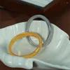 Bracciale rigido spesso e grosso, in metallo, a spina di pesce, elasticizzato, in acciaio inossidabile, con dichiarazione, gioielli di moda impermeabili di colore oro