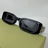 óculos de sol de grife para mulheres Moda Pequeno Retângulo Bb Logo Mulheres Homens 2023 Design de Marca Senhoras Magras Compras Ao Ar Livre Sombra Retro