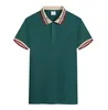 Bur Polo Shirt Summer Men Check Lapel krótko-rękawowe T-shirt europejska stacja europejska moda szczupłe miłośnicy pół-rękawowe koszule polo męskie