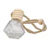 Bouteille de parfum de voiture pendentif ornement de parfum conteneurs pour diffuseur d'huiles essentielles parfum bouteilles en verre vides paquet Adxfb