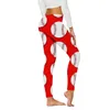 Leggings da donna Moda donna Mucca Stampa baseball Collant Controllo Yoga Sport a vita alta