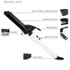 Curling Irons Pente de cabelo elétrico Curling Iron Waver Roller Wand 110-220V Perm Cerâmica Triple Barrels Deep Curler Onda Curly Styling Ferramentas Q231128