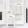 Sheets Weekly Plan List Memo Pads Line Grid Message Sticky Notes Vocabulary Book Portable Stickers Cute Notebook