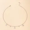 Chaînes breloques papillon collier pour femmes exquis étoile chaîne tour de cou brillant cristal pierre fête bijoux cadeau accessoires 22678