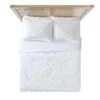 Комплекты постельного белья из 3 предметов, комплект пододеяльников из синели, полный комплект королевского белого цвета, изделия высокого качества с двуспальной кроватью из меха 231128