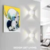 Wandleuchte Wasserdicht Runde LED-Leuchten Für Wohnzimmer Schlafzimmer Indoor Outdoor Kreative Lampen Balkon Hof Schwarz Weiß
