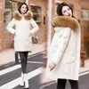 Women's Trench Coats Down Aotton-padded Jacket Femininity In The Long 2023 Korean Slim Fashion Warm Big Fur Collar Detachable Loose Coat