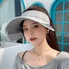 Breite Krempe Hüte Sommer Atmungsaktive Air Sun Anti-UV Trip Lady Outdoor Hut Laufende Sonnenschutz Kappe