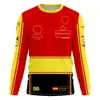 2023 F1 Team T-shirt Formule 1 Racing T-shirt met lange mouwen T-shirt Nieuwe seizoensrace Sports Driver T-shirt Auto-fans Summer Jersey T-shirt Tops