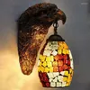 Wall Lamps OUFULA Contemporary Eagle Lamp Personalized And Creative Living Room Bedroom Hallway Bar Decoration Light