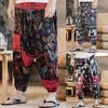 Calça calças folgadas linho de algodão calças homens homens hiphop plus tamanho de calça de perna larga de pernas largas calças longas vintage casuais pantalones hombre 2023