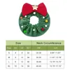 Vestuário para cães Ajustável Pet Bowknot Collar Lavável Adorável Círculo Pescoço Headgear Xmas Party Po Prop Suprimentos