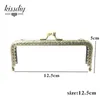 Bag Parts Accessories 10PCS 6.5 7.5 8.5 10.5 12.5 15 18 20CM Square Metal Purse Frame for Bag DIY Handmade Kiss Lock Wedding clutch frame Accessory 231128