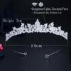 Bijoux de cheveux de mariage CWWZircons Marquise coupe cubique zircone fleur diadème couronne accessoires de cheveux de mariage pour les mariées chapeaux bijoux fantaisie A032 231128