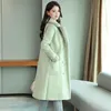 毛皮のラムヘアコート女性2020冬の韓国ファッション新しいバージョンルーズファー1コットンジャケットロングディアスエード衣類女性のアウトウェア