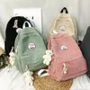 Plecak Kobiety Cord Cord Design School plecaki dla nastoletnich dziewcząt torba Kawaii Rucksack torby podróżne na ramię Mochila