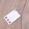 Nyckelringar sublimering av ämnen Värmeöverföring Keychain Board Double-Side Printed Blank MDF DIY Pendants