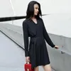 Casual Kleider 2023 Sommer Herbst Mode Anpassen Frauen Schärpe Dekoration Plus Größe 3XS-10XL Lose Chiffon Hemdkleid Vestido