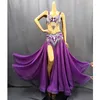 Stage Wear Belly Dance Costume Professional 2023 Women Beads Bra And Belt Long Skirt Carnival Festival Show Outfit For Prom