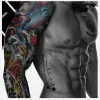 TS006 grande taille 17x48 autocollants de tatouage temporaire imperméable pour art corporel nu tatouage bras manchon conception 3d BJ