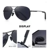 Sunglasses DESIGN Men Classic Pilot Polarized Driving Shield Night Vision Sun Glasses UV400 Protection S8601