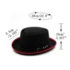 Chapeaux à large bord Chapeaux de seau Femmes Hommes Pork Pie Chapeau Papa Laine Plat Fedora Chapeau Pour Lady Gentleman Gambler Boater Trilby Chapeau Taille 58CM 231127