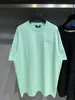 Designer New Women T Shirt High Edition 2023 Summer House Hailang Coke broderad Mint Green Sleeve T-shirt