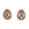 Stud Earrings Fashion Teardrop Earring Luxury Rhinestone Elegant For Bridal Jewelry