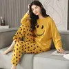 home clothing Large Pajamas Home Women's Suit Loose Pure Service Long-sleeved Simple Casual And Autumn Models Size 5XL Spring Cottonvaiduryd