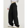 Pantaloni da donna MEXZT S-4XL Pantaloni sportivi a righe Donna Y2K Gamba larga oversize Cargo Streetwear Harajuku Baggy Pantaloni sportivi Pantaloni sportivi