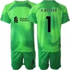 Equipo del club 22/23 Portero de fútbol para hombre GK 1 Alisson Becker Jersey Conjunto Portero Manga larga 13 Adrian 25 Pepe Reina 22 Simon Mignolet Kits de camiseta de fútbol Deporte LiWuPu