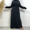 Abbigliamento etnico Ramadan 2023 Abiti lunghi formali 13 colori Semplice pianura Nida Donna musulmana Abaya Eid