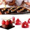 Bakware gereedschap 20 pak roestvrijstalen taart ring ring warmtebestendige geperforeerde cake mousse round baking donut 8 cm