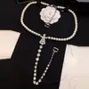 Haute qualité en laiton cuivre pendentif collier chaîne mode femmes ne se décolore jamais Designer argent cristal colliers ras du cou pendentifs bijoux de mariage cadeaux timbre arrière